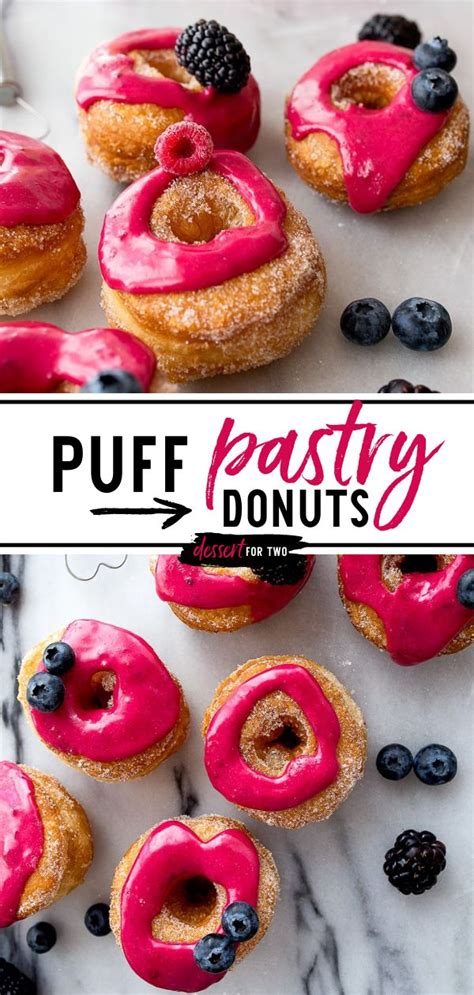 Puff Pastry Donuts Baked Donut Recipes Doughnut Recipe Baked Donuts