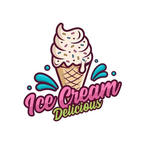Ice Cream Logo Premium Vector Freepik Vector Logo Menu Summer