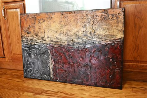 Hand Crafted 36x24 Original Modern Textured Contemporary Abstract