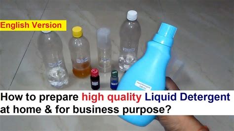 Liquid Detergent Making Process 100 Real Formula Youtube