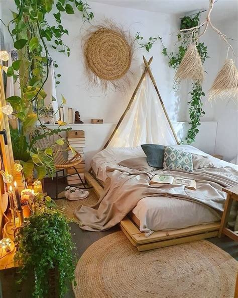 45 Romantic Bohemian Bedroom Decor Ideas Recycled Crafts Aesthetic