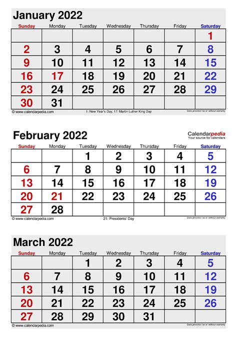 February 2022 Calendar Templates For Word Excel And Pdf