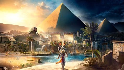 Assassins Creed Egypt Pyramids Of Giza Bayek Eagle Ubisoft