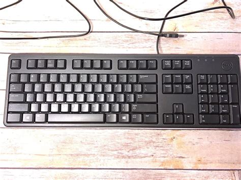 Dell Keyboard Black Usb Wired Kb212 B Ebay