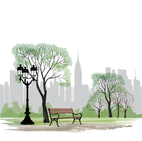 Central Park Manhattan Illustrations Royalty Free Vector Graphics