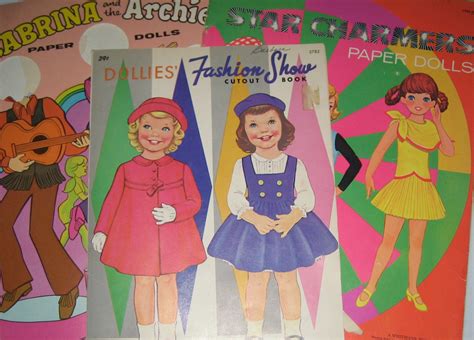 Lot Of Vintage Paper Dolls Sabrina And The Archies Dollies Etsy