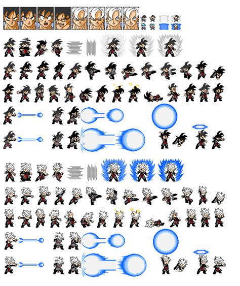 Goku Black Sprite Sheet Images And Photos Finder