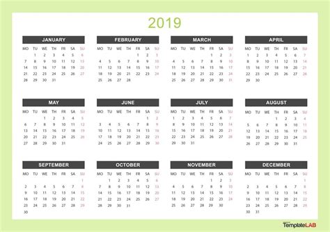 Yearly Printable Calendars Customize And Print