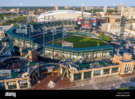 Comerica Park Aerial Hi Res Stock Photography And Images Alamy