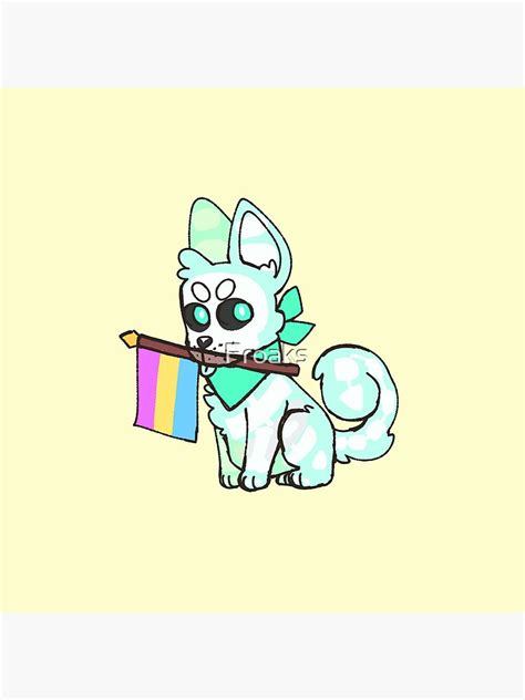 Pride Ghost Dog Pansexual Flag Poster For Sale By Froaks Redbubble