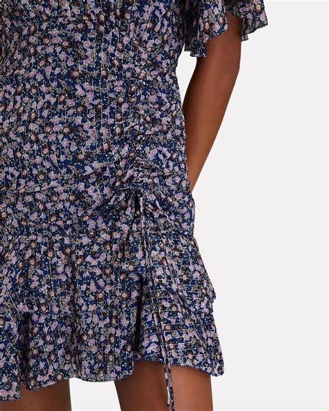 Saylor Adley Lurex Floral Mini Dress Intermix®