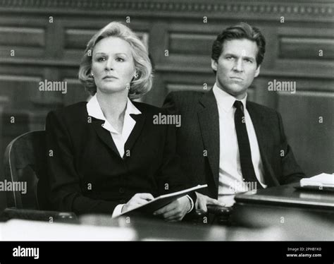 Actress Glenn Close And Actor Jeff Bridges In The Movie Jagged Edge