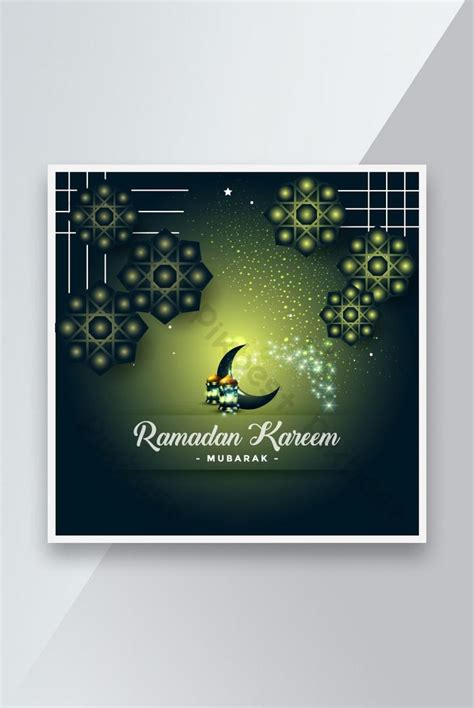 Social Media Ramadan Mubarak Banner Design Template Ai Free Download