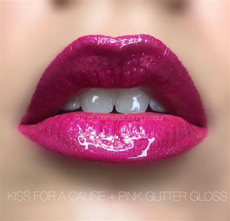 Kiss For A Cause Lipsense Pink Glitter Gloss Glitter Gloss Pink