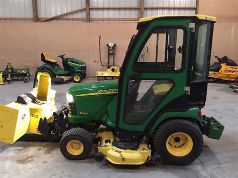 Used values, specs, pictures and more. 2006 John Deere X485 with cab, snowblower and weight kit ...
