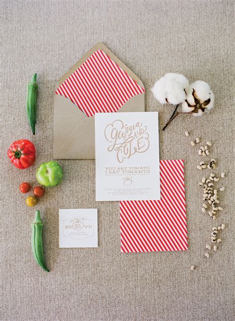 Southern Wedding Striped Invitation Suite