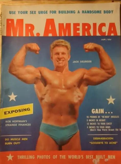 Mr America Bodybuilding Muscle Magazine Premiere 1 Jack Delinger 1 58 Beefcake 895 Picclick
