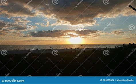 Sunset View Gorgeous Panorama Scenic With Cloud Sky Of Tropical Sea