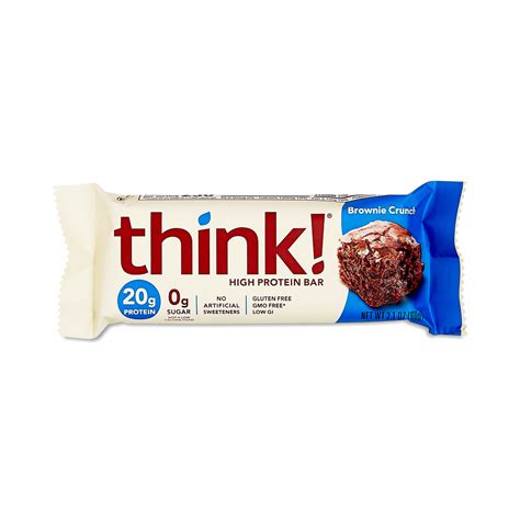 Think High Protein Bars Brownie Crunch Thrive Market