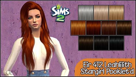 Mertiuza Leahlillith`s Stargirl Hair Retextured Sims 4 Hairs Sims