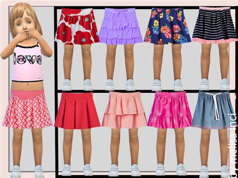Toddler Various Skirts By Melisa Inci At Tsr Sims 4 Updates