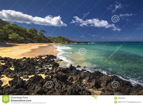 Little Beach Makena State Park South Maui Hawaii Usa Stock Photo