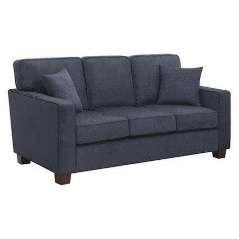 Osp Home Furnishings Russell 3 Seater Sofa In Navy Fabric 3ctn