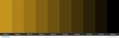 Shades X11 Color Goldenrod Daa520 Hex Colorswall