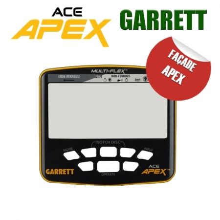 Fa Ade Avant Pour Cran Du D Tecteur Garrett Apex