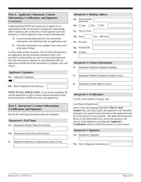 Form I 131a Application For Travel Document Carrier Documentation