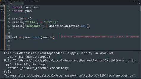 How To Overcome Datetime Datetime Not JSON Serializable YouTube