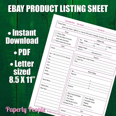 ebay-products-listing-sheet-2-versions-evernote-dropbox-etsy-in-2021-ebay-templates,-ebay