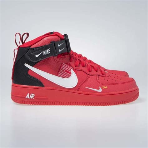 Sneakers Nike Air Force 1 1 Mid 07 Lv8 University Red White Black