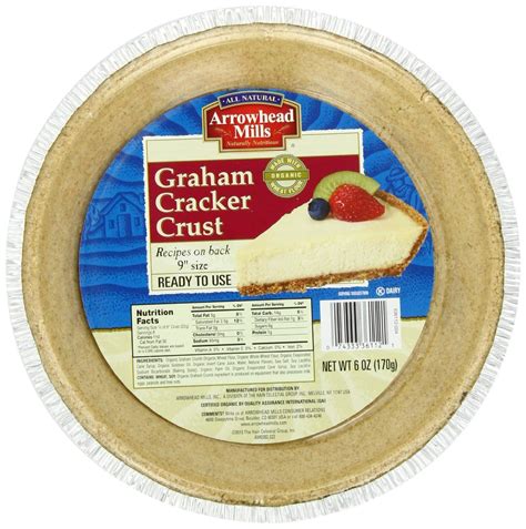 Arrowhead Mills Graham Pie Crust 6 Ounce Crusts Pack Of 6 Grocery And Gourmet Food