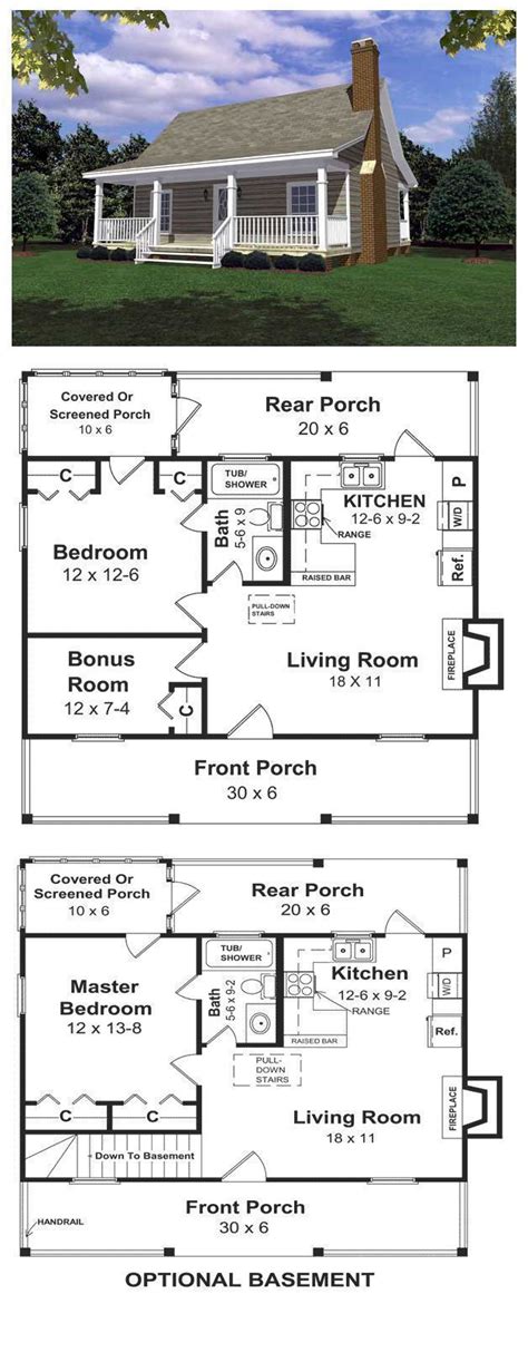 Homes in the vicinity of 500 and 600 square feet might possibly authoritatively be viewed as modest homes, the term promoted by the developing moderate. House Plan 59039 | Total living area: 600 sq ft 1 bedroom ...