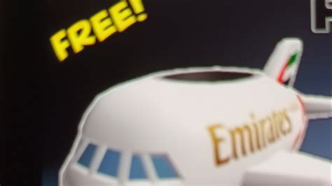 Event Free Item How To Get Emirates Mini A380 Airplane Roblox