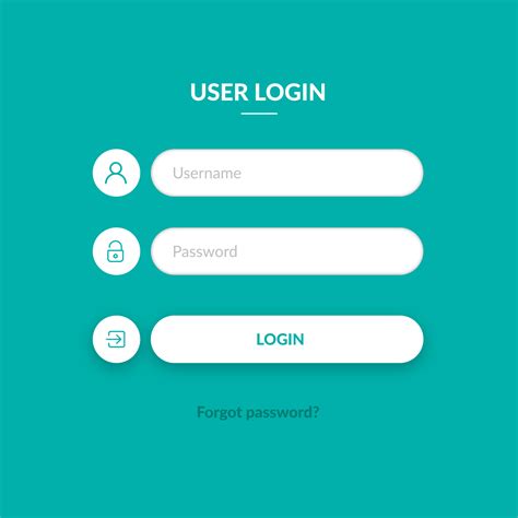 Simple Web Login Page Design Template 641284 Vector Art At Vecteezy