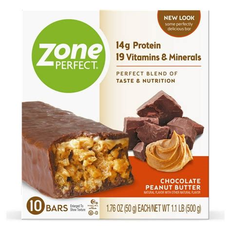 Zoneperfect Protein Bars Chocolate Peanut Butter 14g Of Protein