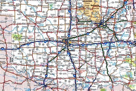 Oklahoma Road Mapcrop Saveyourtown