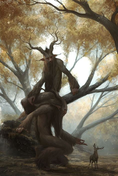 Forest Encounter By Markothesketchguy Deviantart Fantasy Creatures