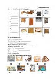 rooms   house worksheets