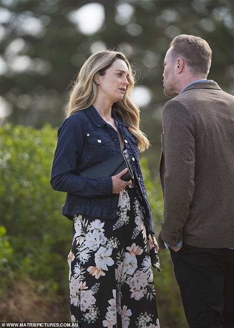 Home And Away Penny Mcnamee And Ditch Davey Film A Heated Scene