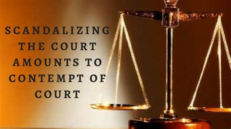 In david hume's studies of contempt. SCANDALIZING THE COURT AMOUNTS TO CONTEMPT OF COURT ...