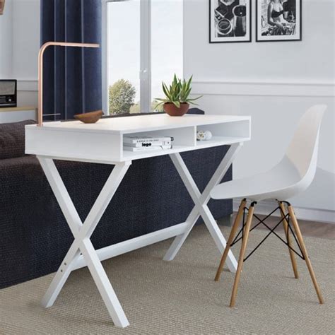 The desk has a modern design that is easy to assemble for immediate use. 50 Modern Home Office Desks For Your Workspace