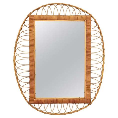 Dual Interlocking Oval Gold Frame Mirror For Sale At 1stdibs