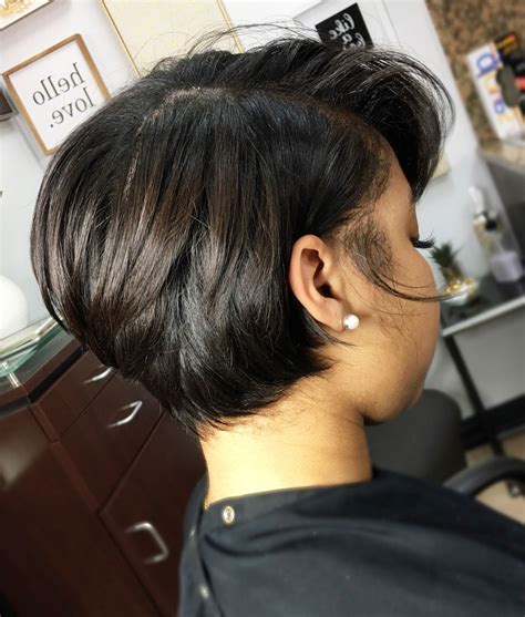 2021 Latest Short Black Bob Hairstyles With Bangs