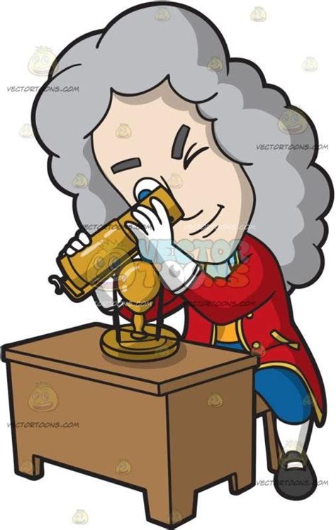 Isaac Newton Inventing A Reflecting Telescope Isaac Newton Cartoon