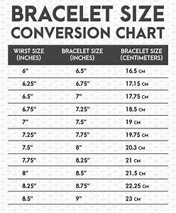 Bracelet Size Conversion Chart Wjd Exclusives Bracelet