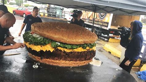 Worlds Largest Burger Costs 8000 Food And Wine
