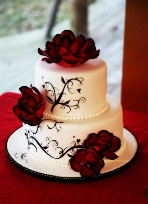 Buttercream cakes can be easily flavoured, coloured, decorated with piping or fresh flowers. Elegant Rose & Scroll - CakeCentral.com